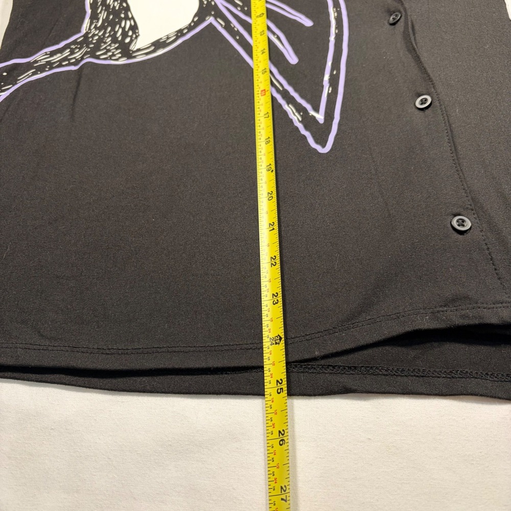 Disney Nightmare Before Christmas Pajama Top Black XL 16-18  Jack Skellington - Picture 5 of 6